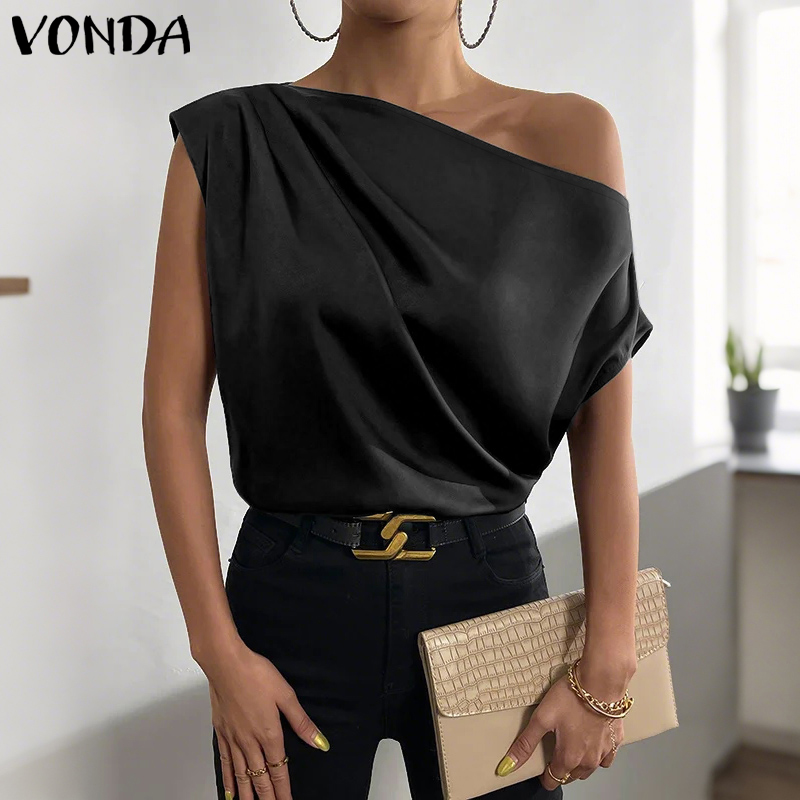 Blouse Off Shoulder - เสื้อผู้หญิงไซส์ใหญ่ 5XL ยี่ห้อ VONDA รุ่น 2026