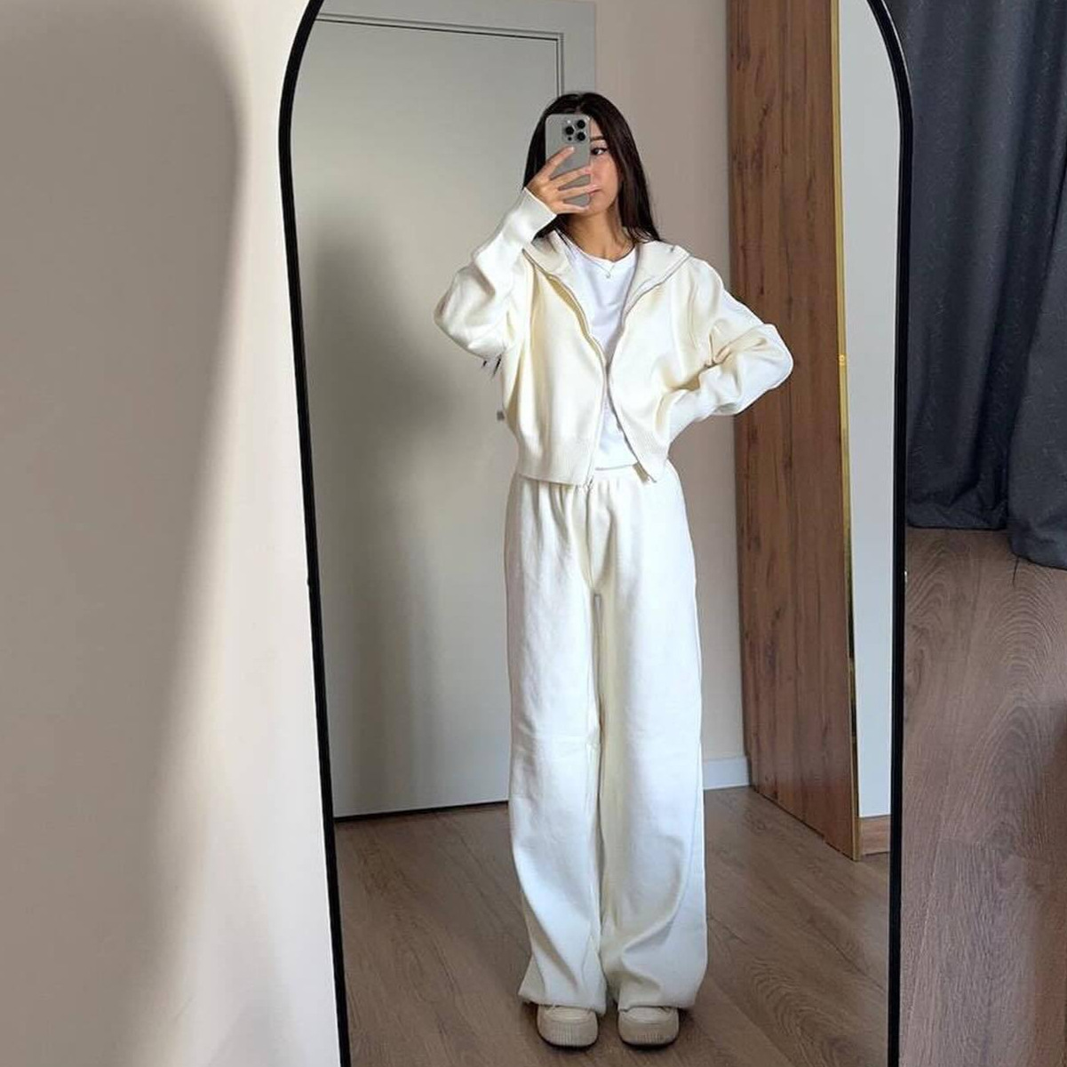 ผู้หญิงชุดจับคู่ถักสบายๆ 2 ชิ้ - Linen Pant Wide บทวิจารณ์และราคา