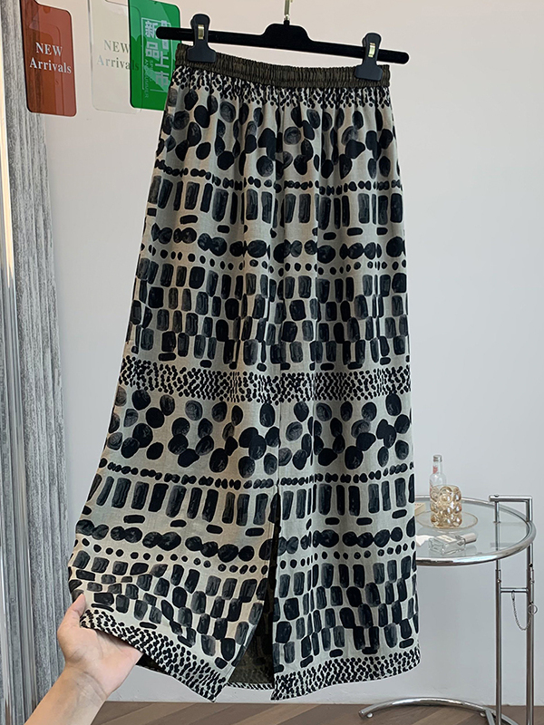 กระโปรงมิดิพิมพ์ลายดอกไม้สไตล์ - Midi Skirt Floral บทวิจารณ์และราคา