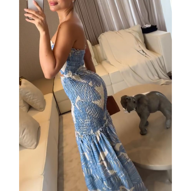 ชุดเดรสยาวสำหรับผู้หญิง CHICME - Maxi Dress Halter บทวิจารณ์และราคา