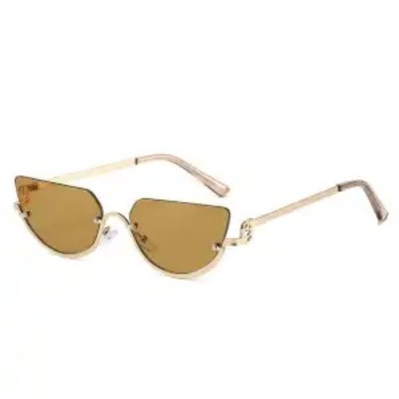 แว่นกันแดดทรงแคทอายครึ่งกรอบโล - Sunglasses Cat Eye บทวิจารณ์และราคา